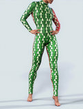 Double Christmas Tree Unitard-unitard-bootysculpted