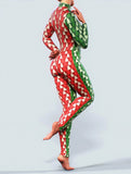 Double Christmas Tree Unitard-unitard-bootysculpted