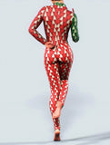 Double Christmas Tree Unitard-unitard-bootysculpted