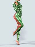 Double Christmas Tree Unitard-unitard-bootysculpted