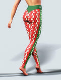 Double Xmas Tree Tights-High waisted leggings-bootysculpted