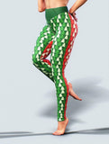 Double Xmas Tree Tights-High waisted leggings-bootysculpted