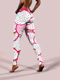 Dragon Fruit Leggings-High waisted leggings-bootysculpted