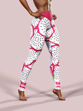 Dragon Fruit Leggings-High waisted leggings-bootysculpted