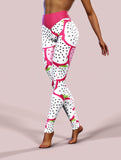 Dragon Fruit Leggings-High waisted leggings-bootysculpted