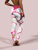 Dragon Fruit Leggings-High waisted leggings-bootysculpted