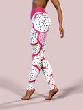 Dragon Fruit Leggings-High waisted leggings-bootysculpted