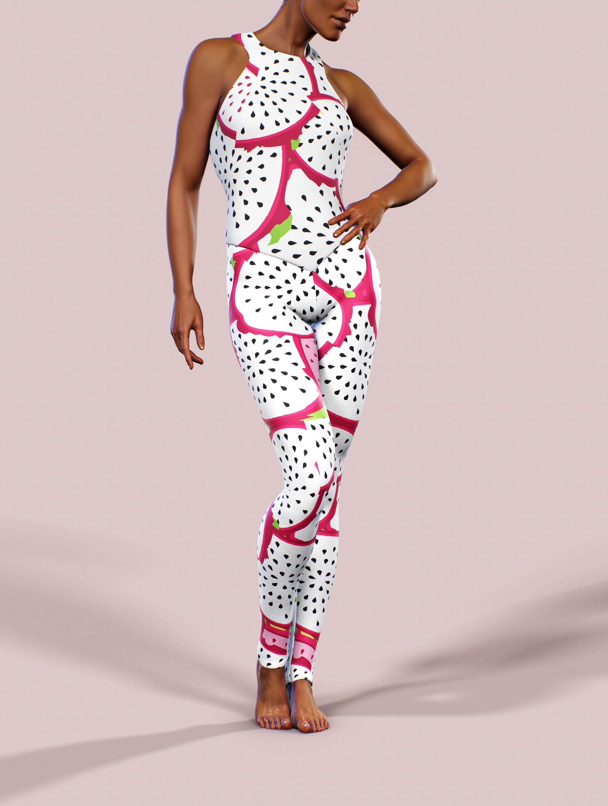 Dragon Fruit Workout Bodysuit-unitard-bootysculpted