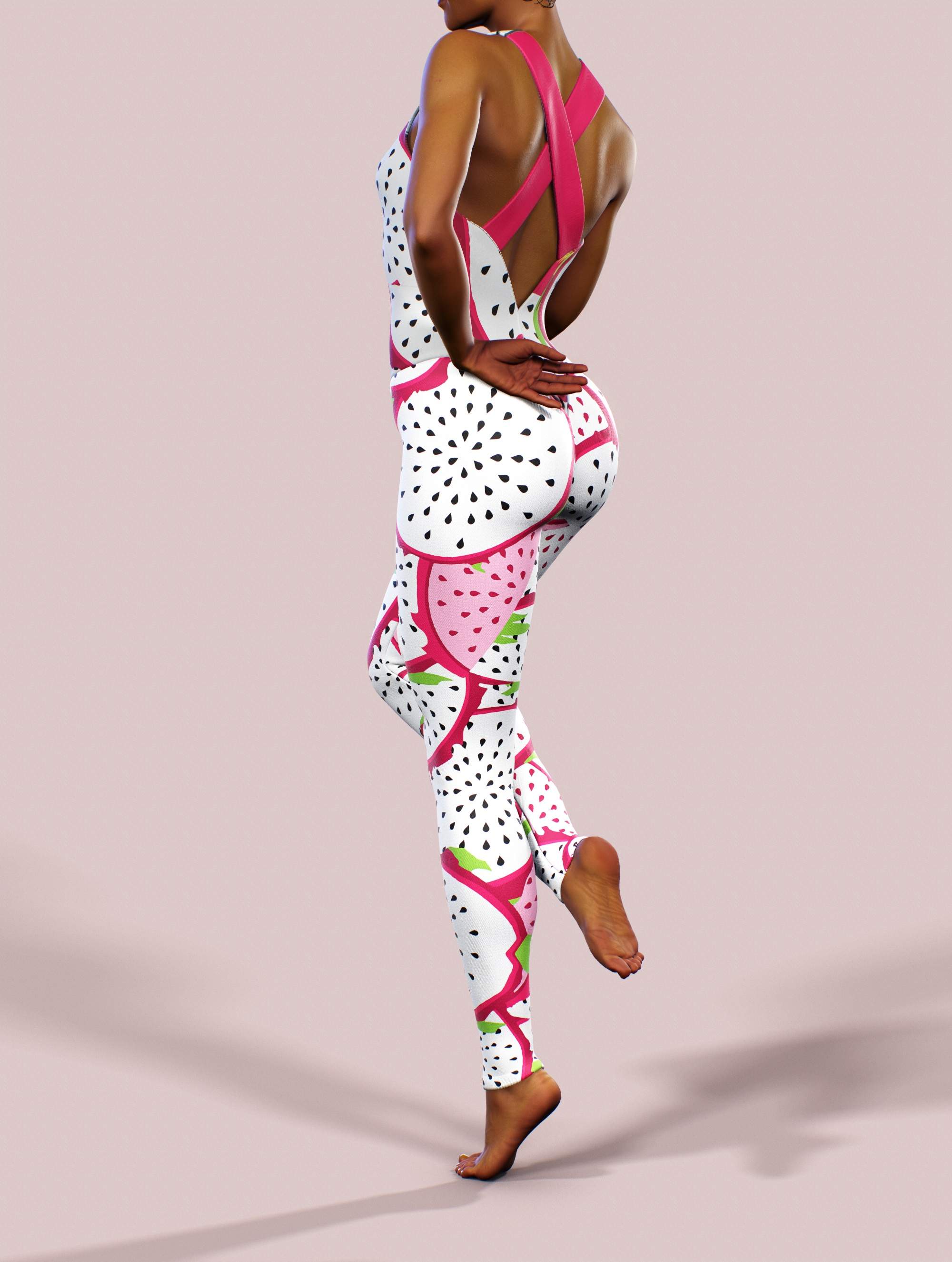 Dragon Fruit Workout Bodysuit-unitard-bootysculpted