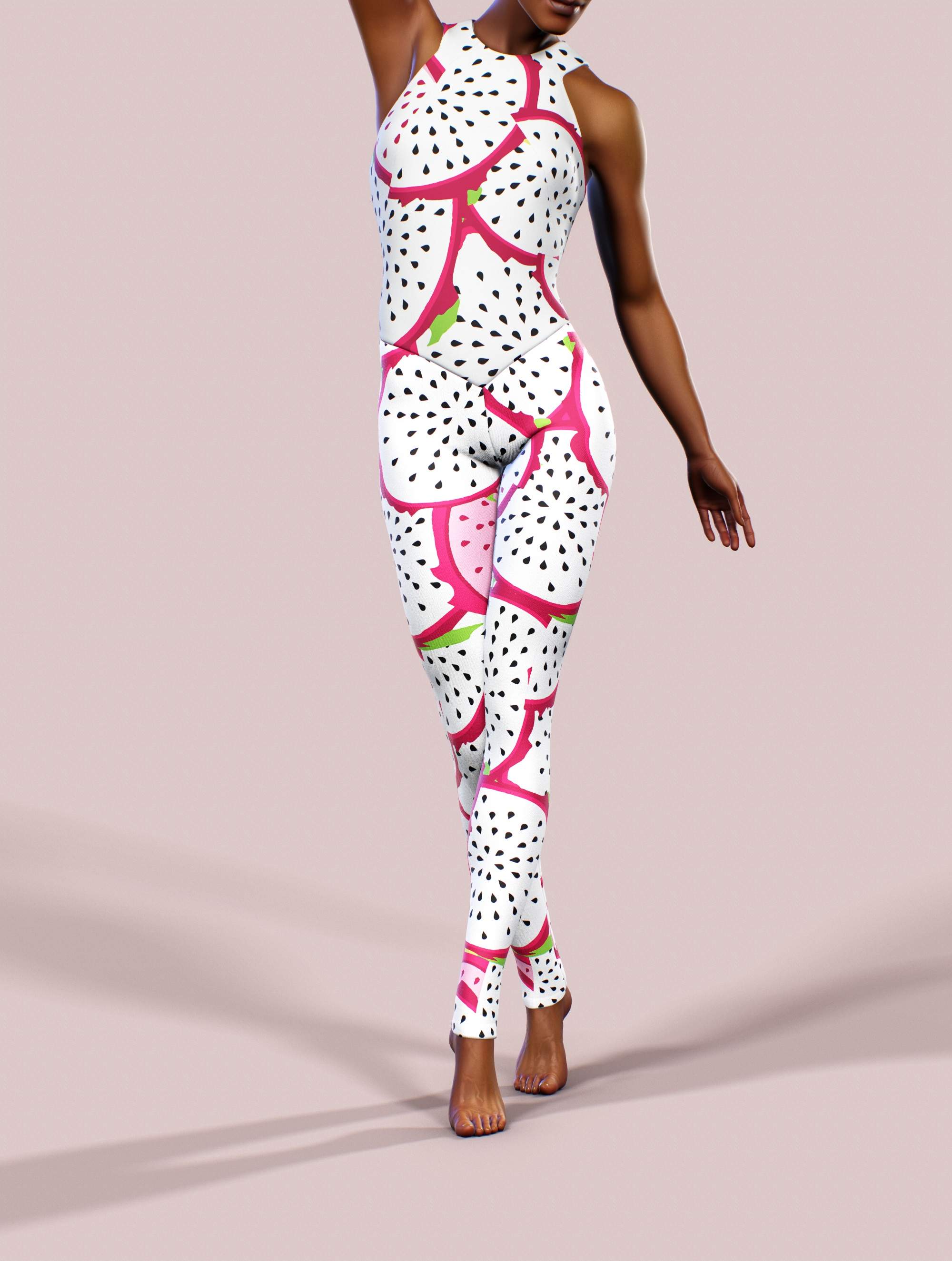 Dragon Fruit Workout Bodysuit-unitard-bootysculpted