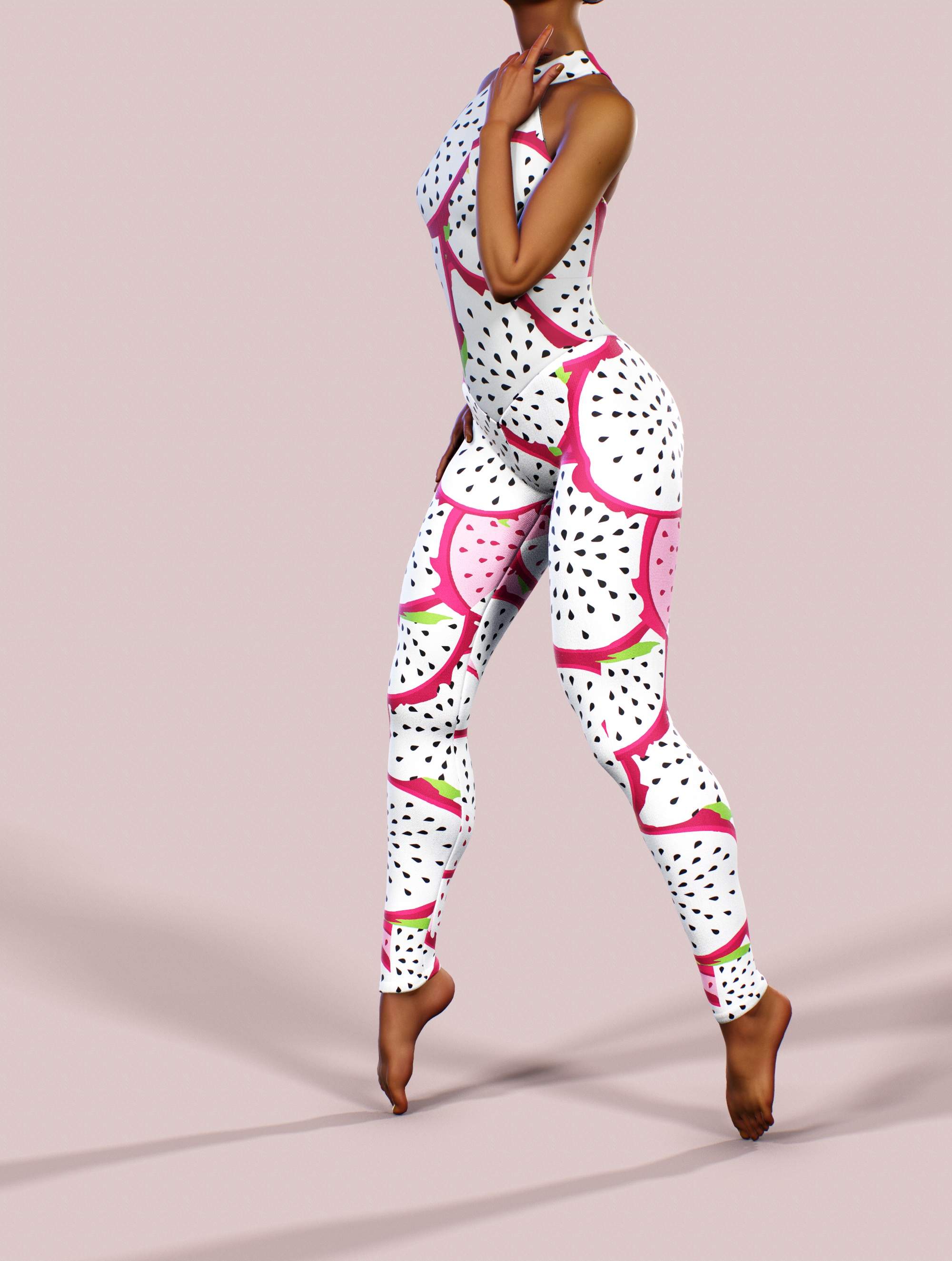 Dragon Fruit Workout Bodysuit-unitard-bootysculpted