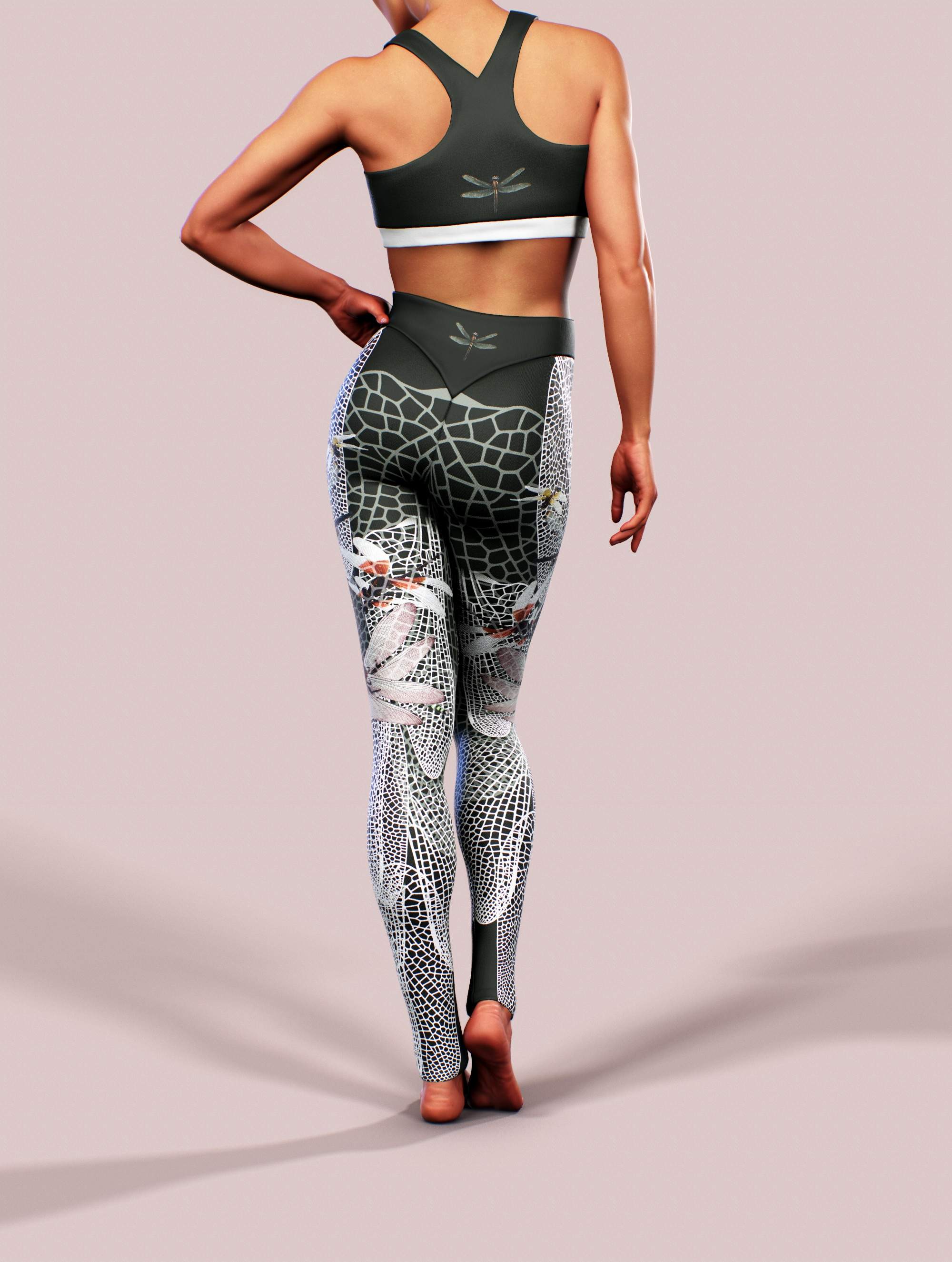 Dragonfly Forest Sports Bra-Sports bra-bootysculpted