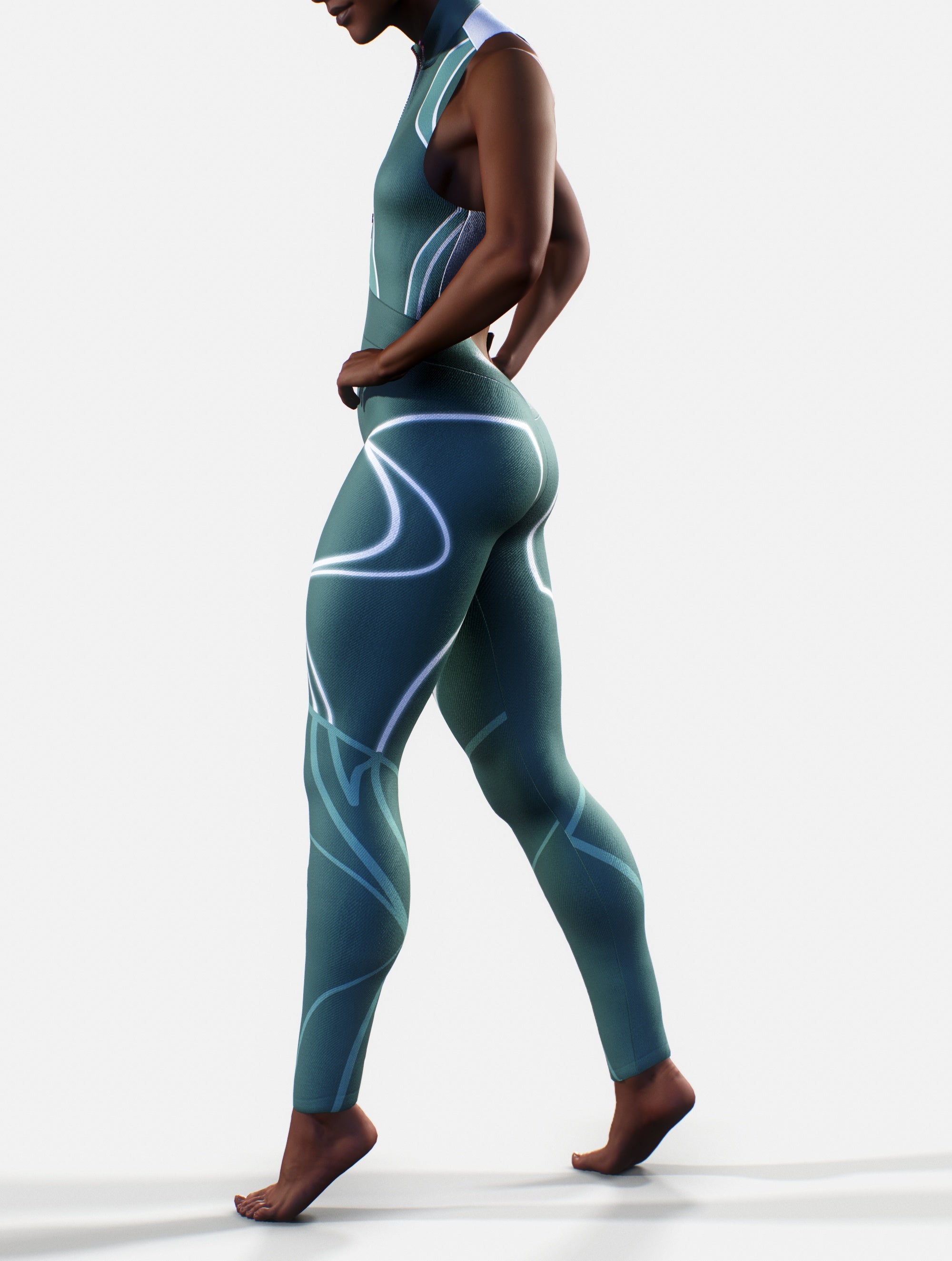 Emerald Waist-Shaper Suit-unitard-bootysculpted