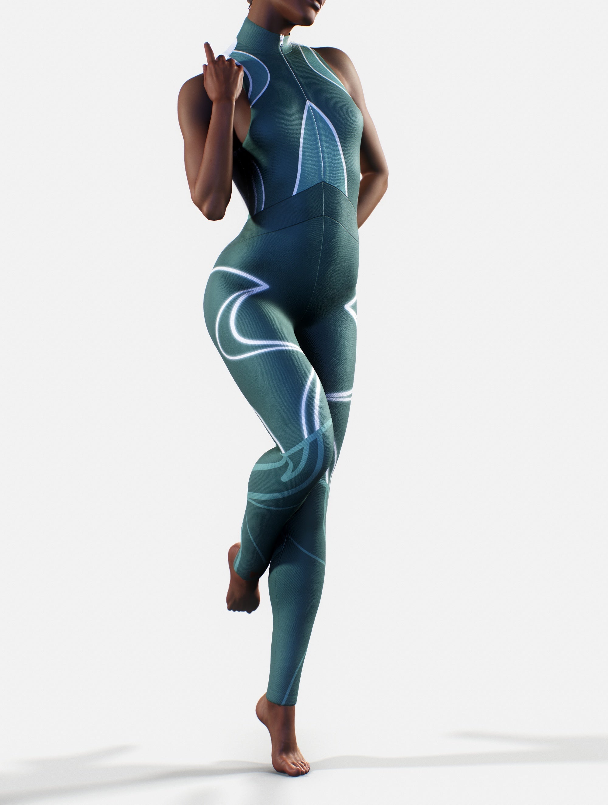 Emerald Waist-Shaper Suit-unitard-bootysculpted