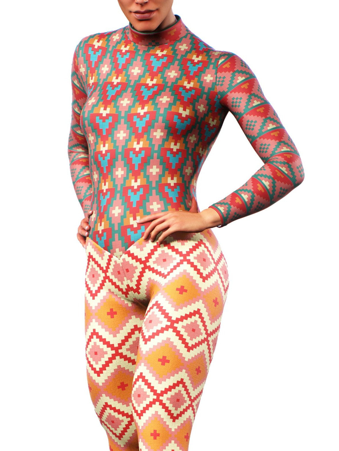 Ethiopian Sun Full Suit-unitard-bootysculpted