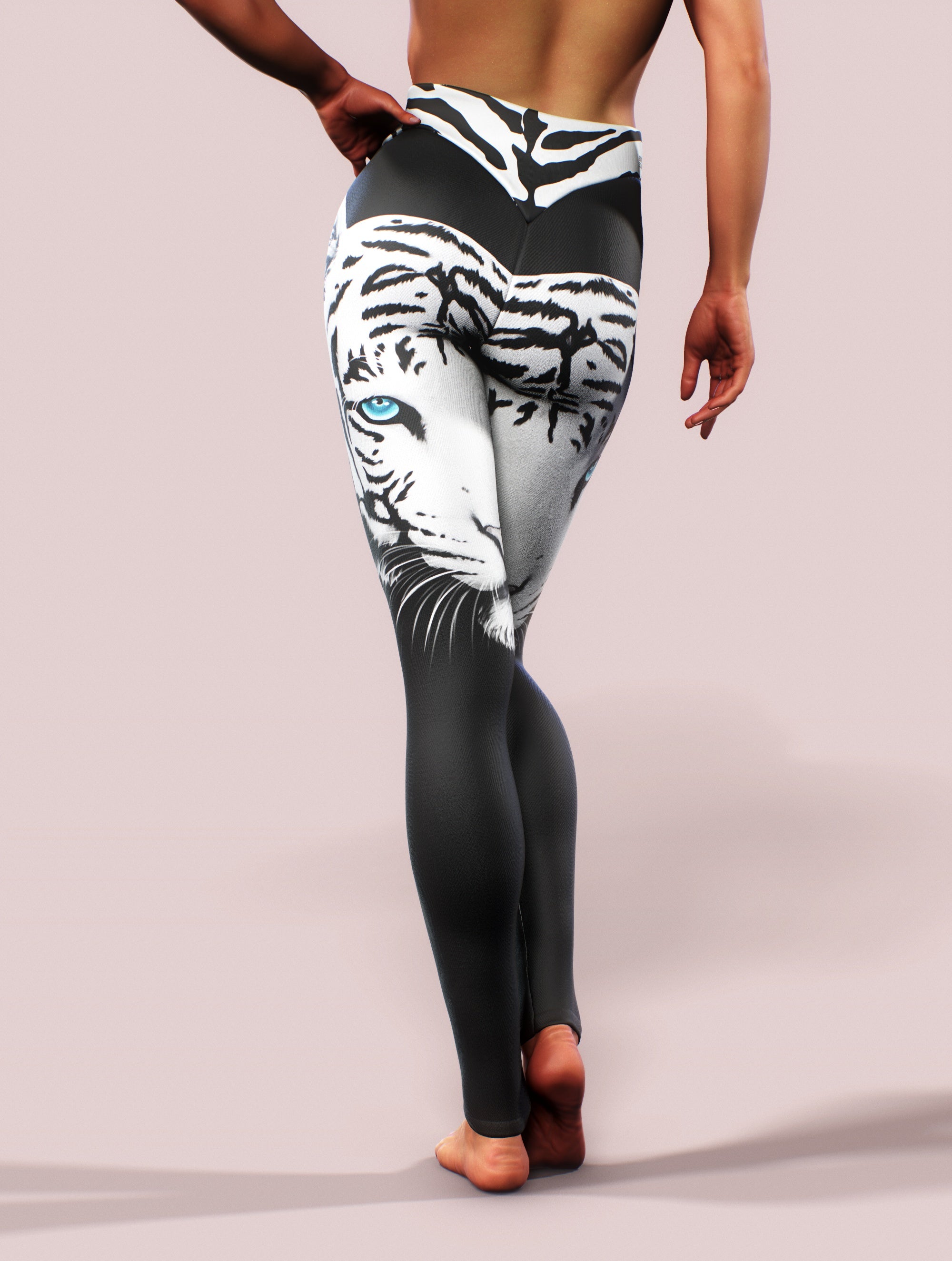 Eyes of a Tiger Yoga Pants-High waisted leggings-bootysculpted