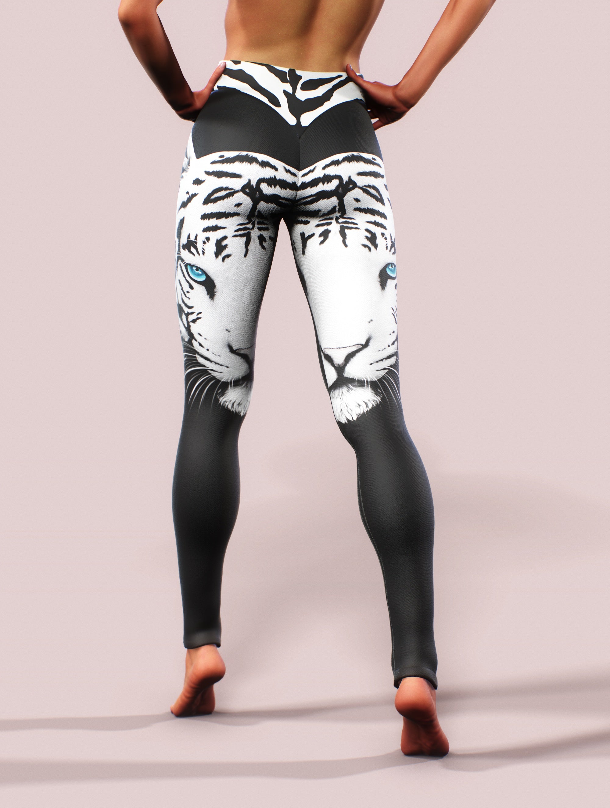 Eyes of a Tiger Yoga Pants-High waisted leggings-bootysculpted