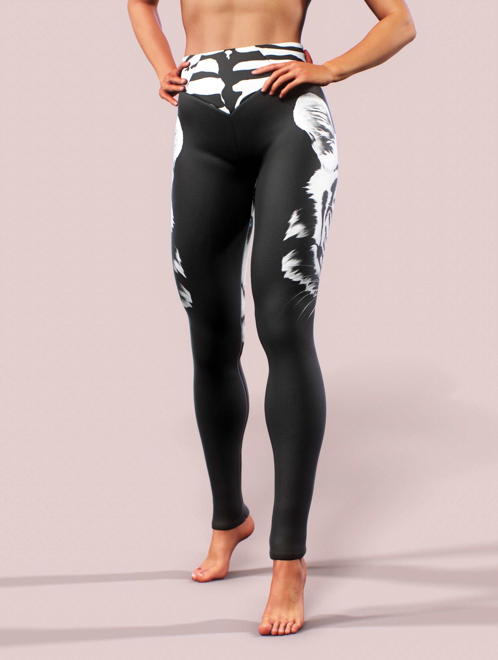 Eyes of a Tiger Yoga Pants-High waisted leggings-bootysculpted