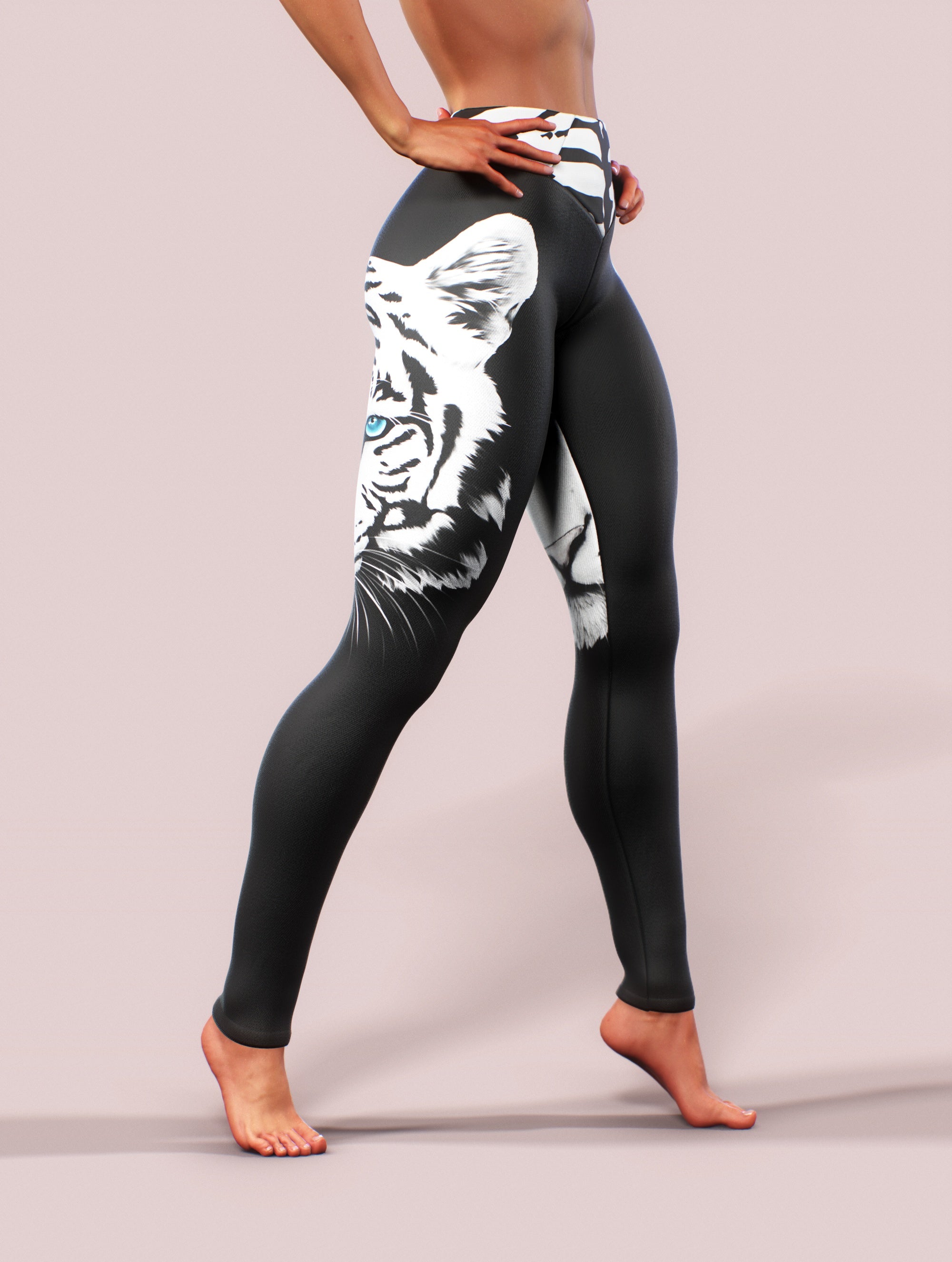 Eyes of a Tiger Yoga Pants-High waisted leggings-bootysculpted