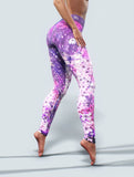 Fairytale Purple Tights-High waisted leggings-bootysculpted