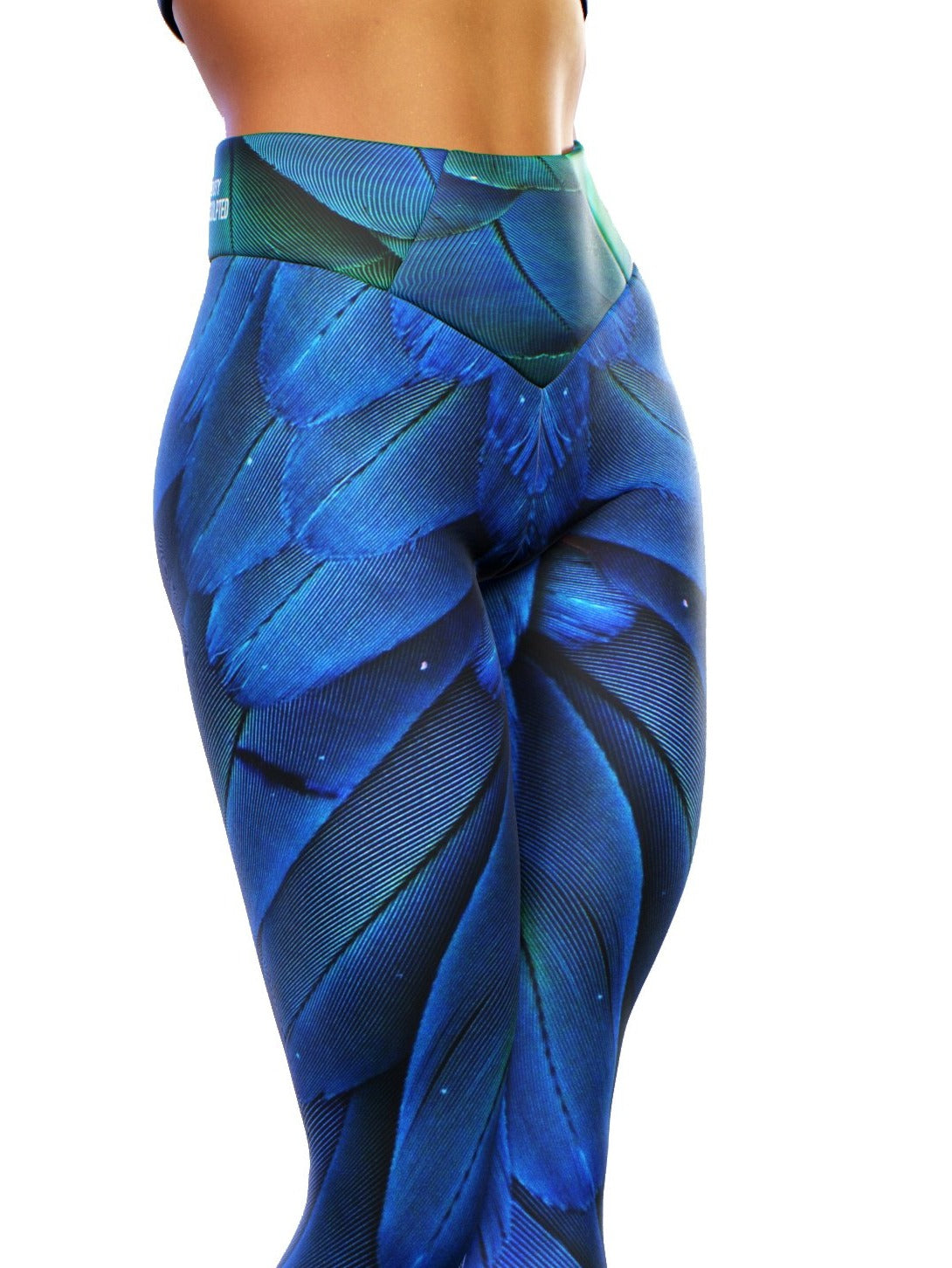 Feather of Paradise Leggings-High waisted leggings-bootysculpted