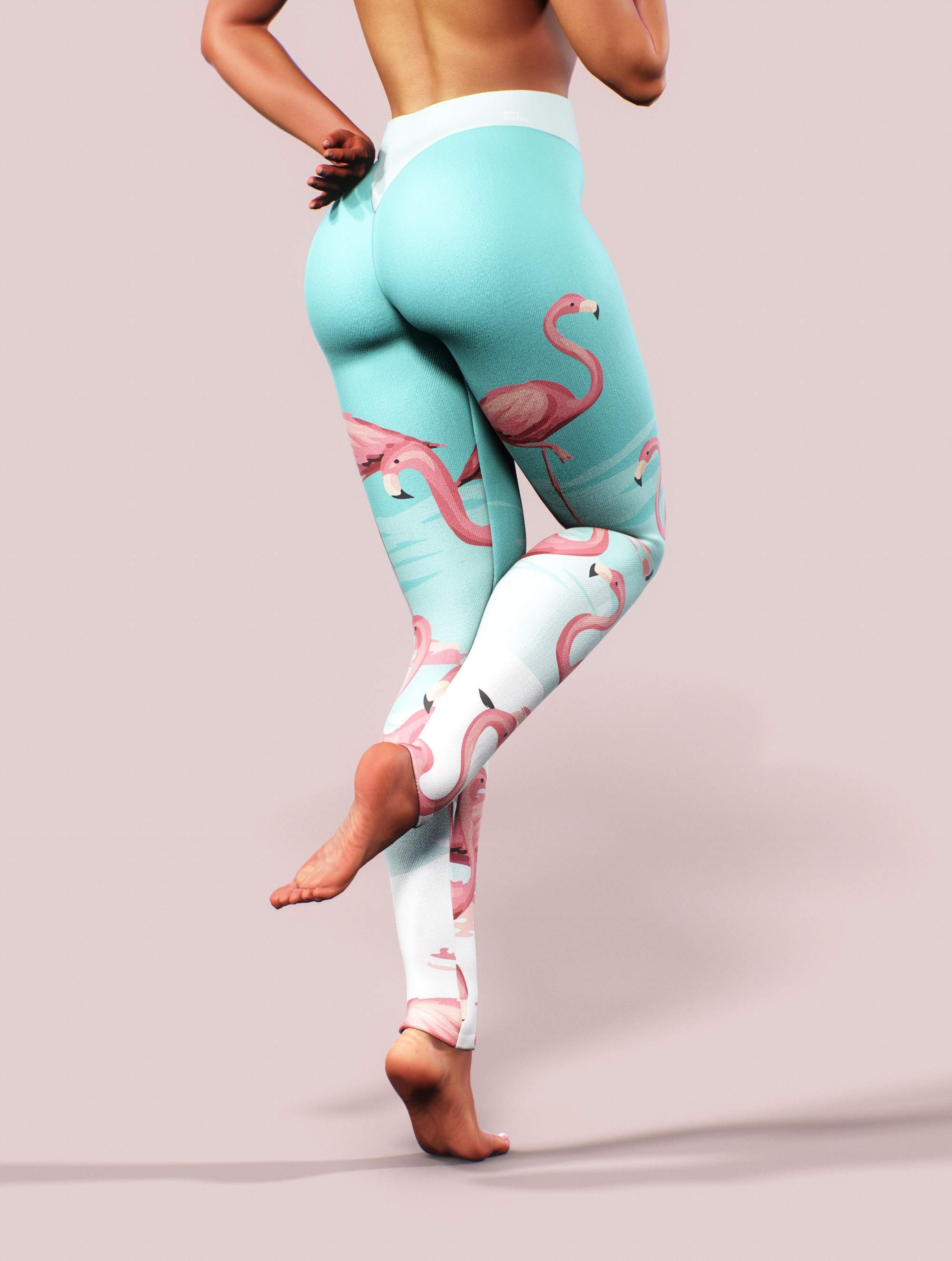 Flamingo Lake Yoga Pants-High waisted leggings-bootysculpted