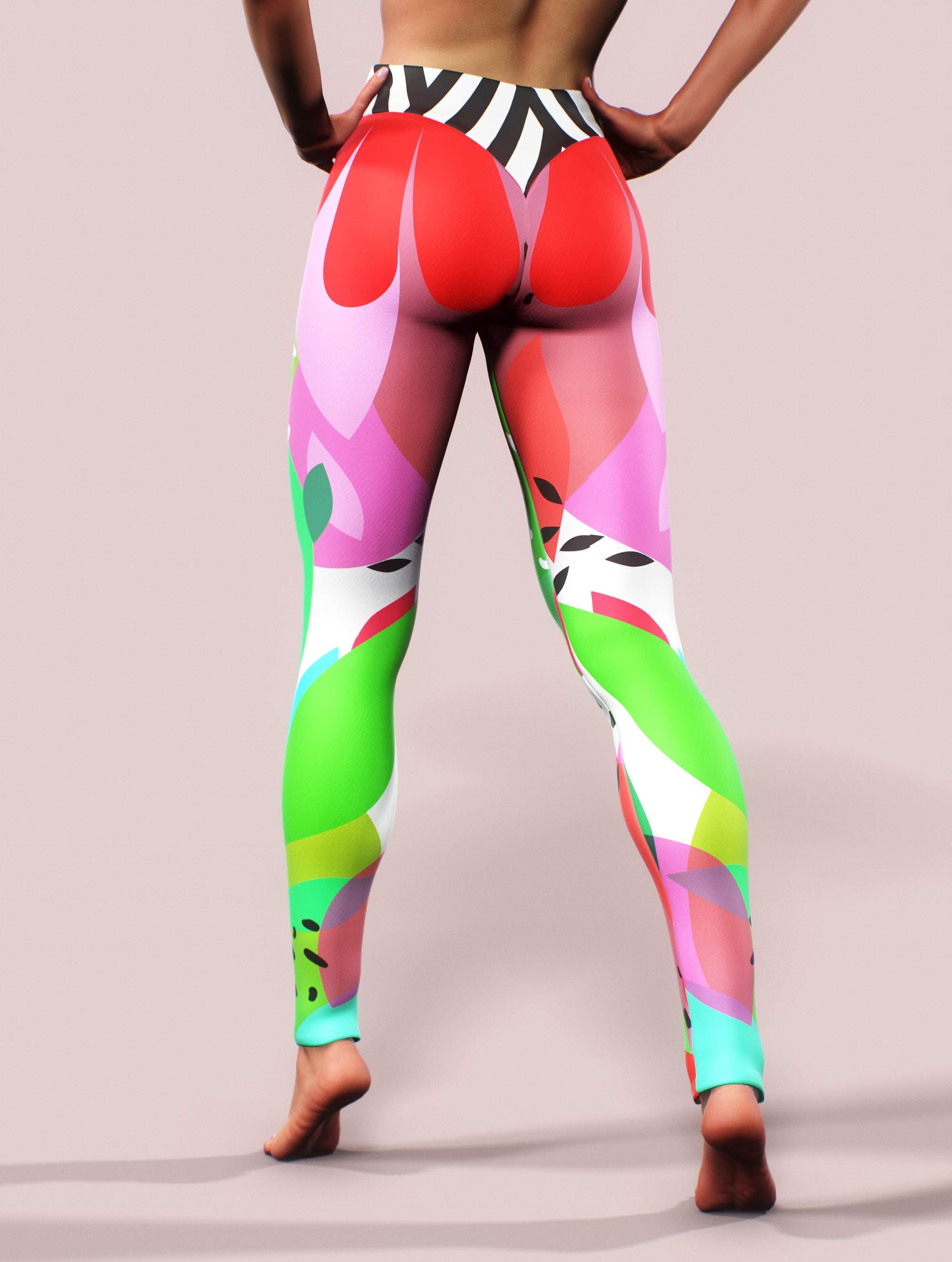Forest Smoothie Leggings-High waisted leggings-bootysculpted