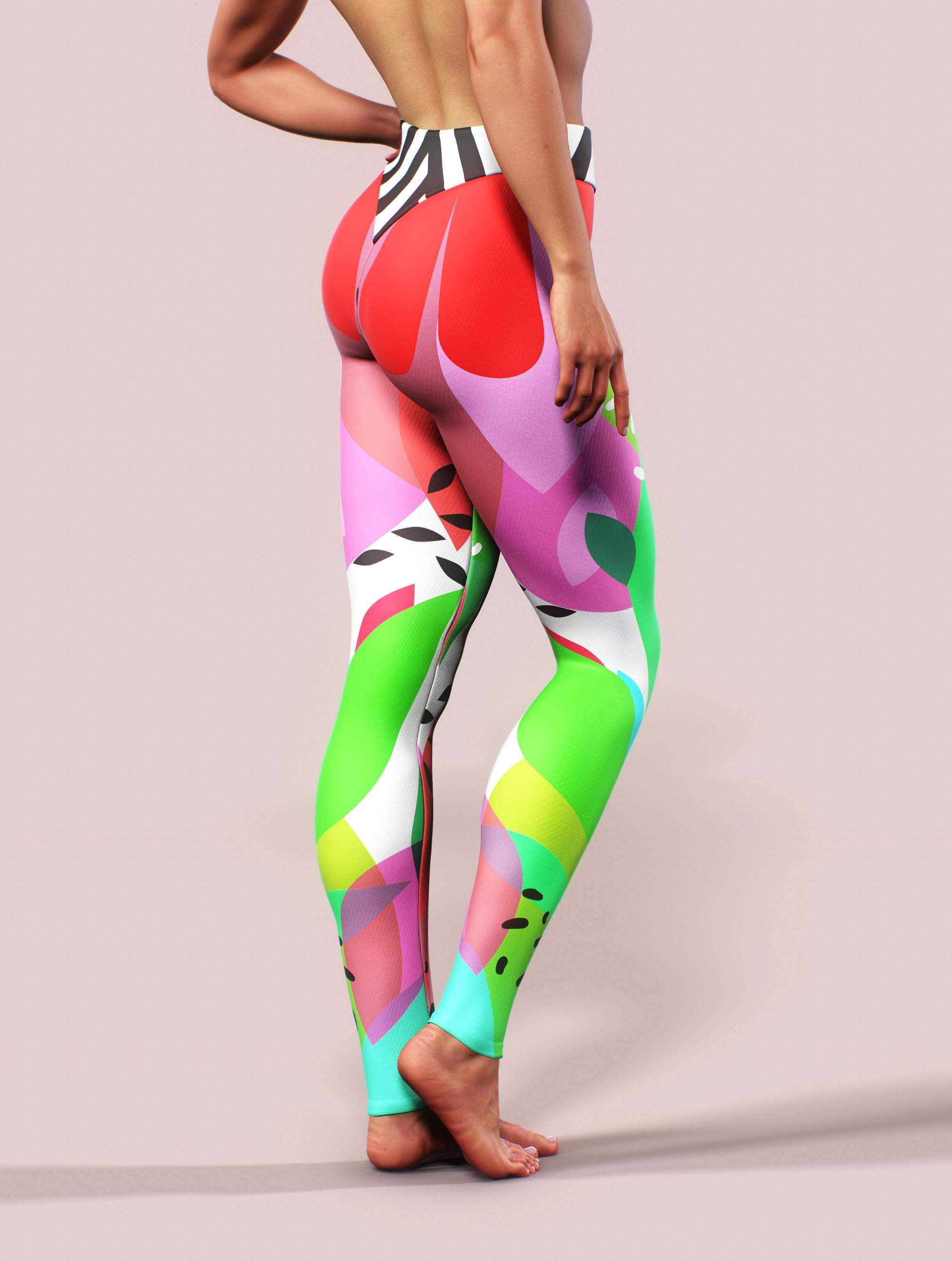 Forest Smoothie Leggings-High waisted leggings-bootysculpted