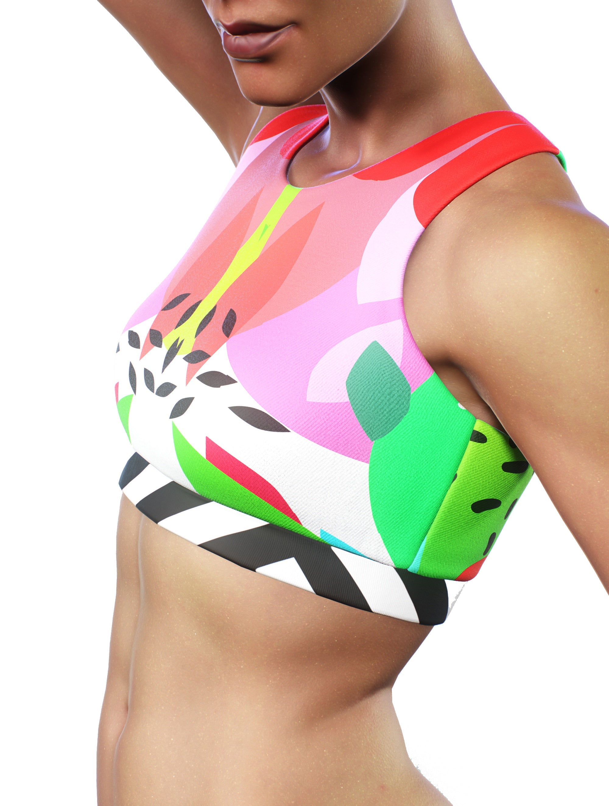 Forest Smoothie Sports Bra-Sports bra-bootysculpted