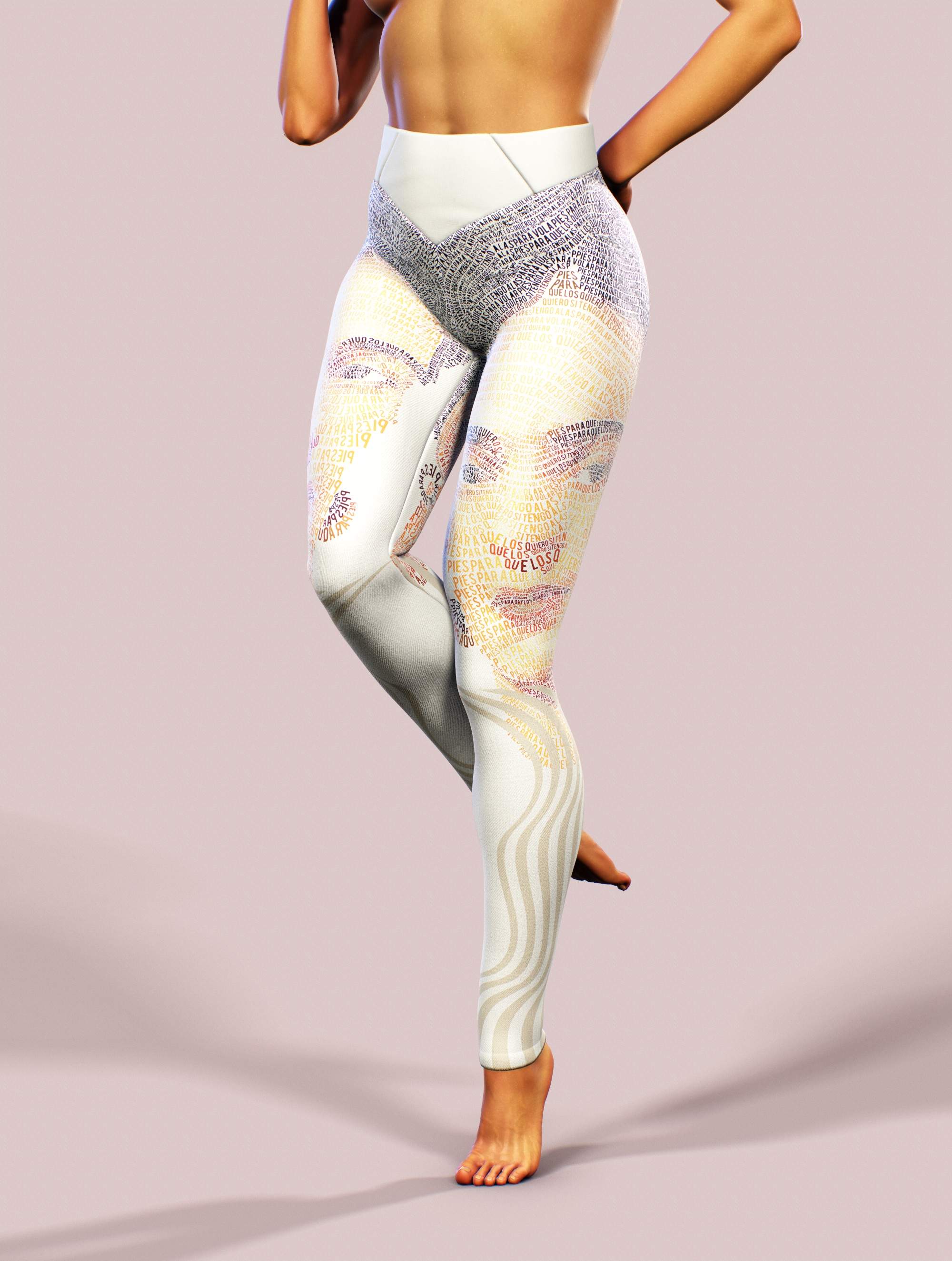 Frida Kahlo Leggings-High waisted leggings-bootysculpted