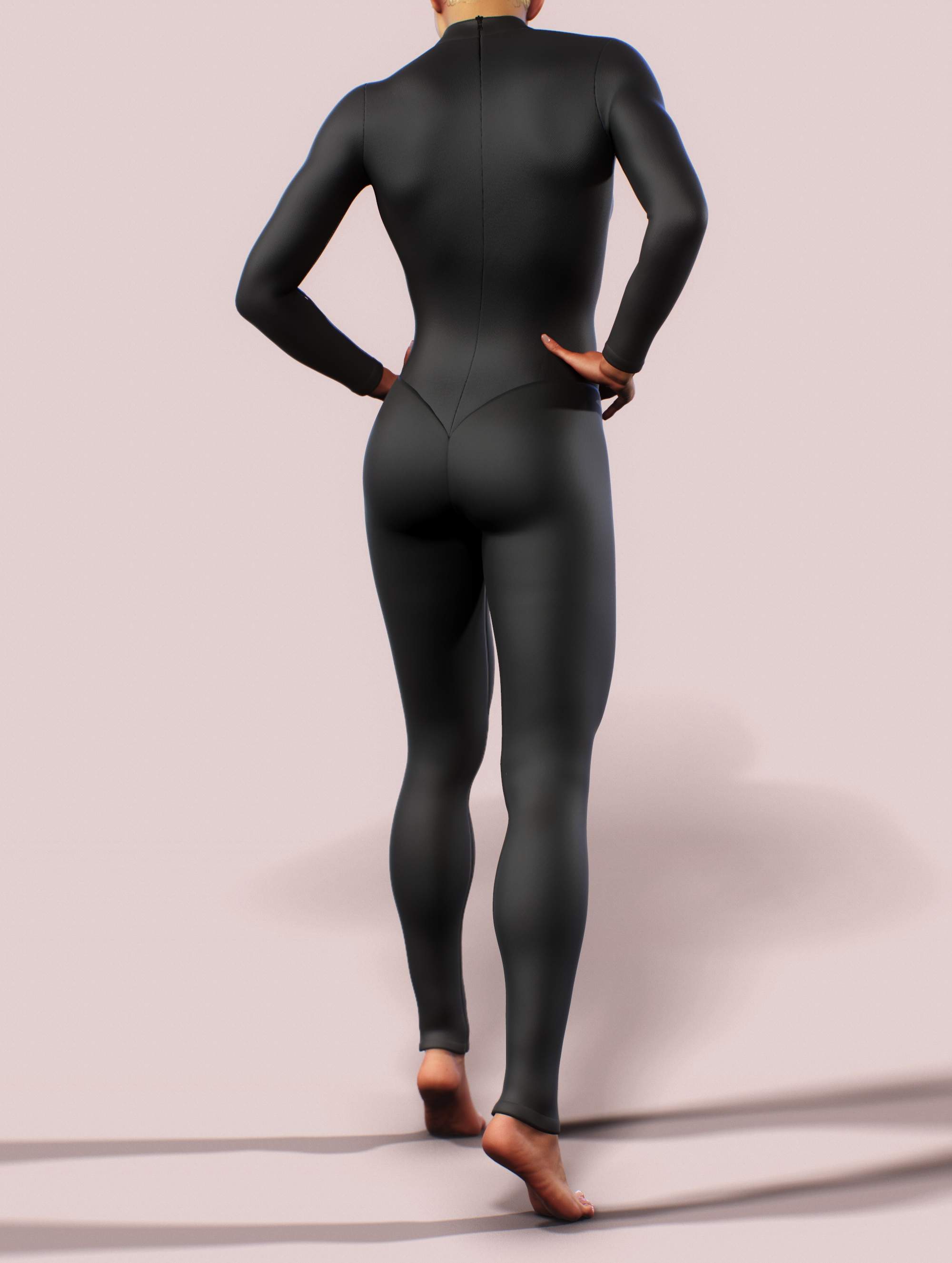 Full Black Workout Unitard-unitard-bootysculpted