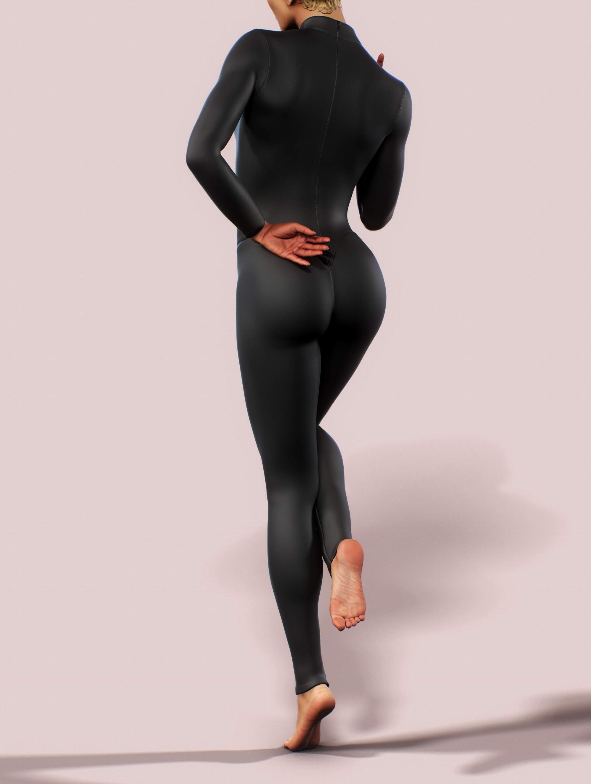 Full Black Workout Unitard-unitard-bootysculpted