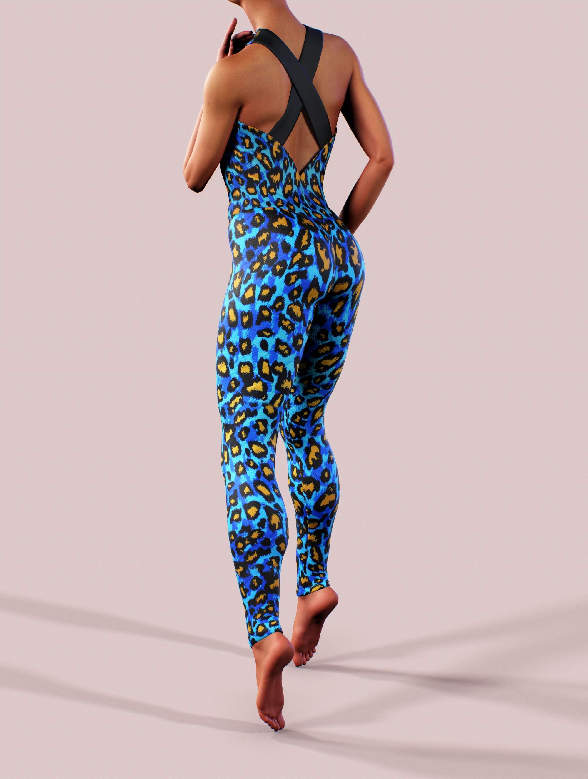 Funky Leopard Gym Bodysuit-unitard-bootysculpted