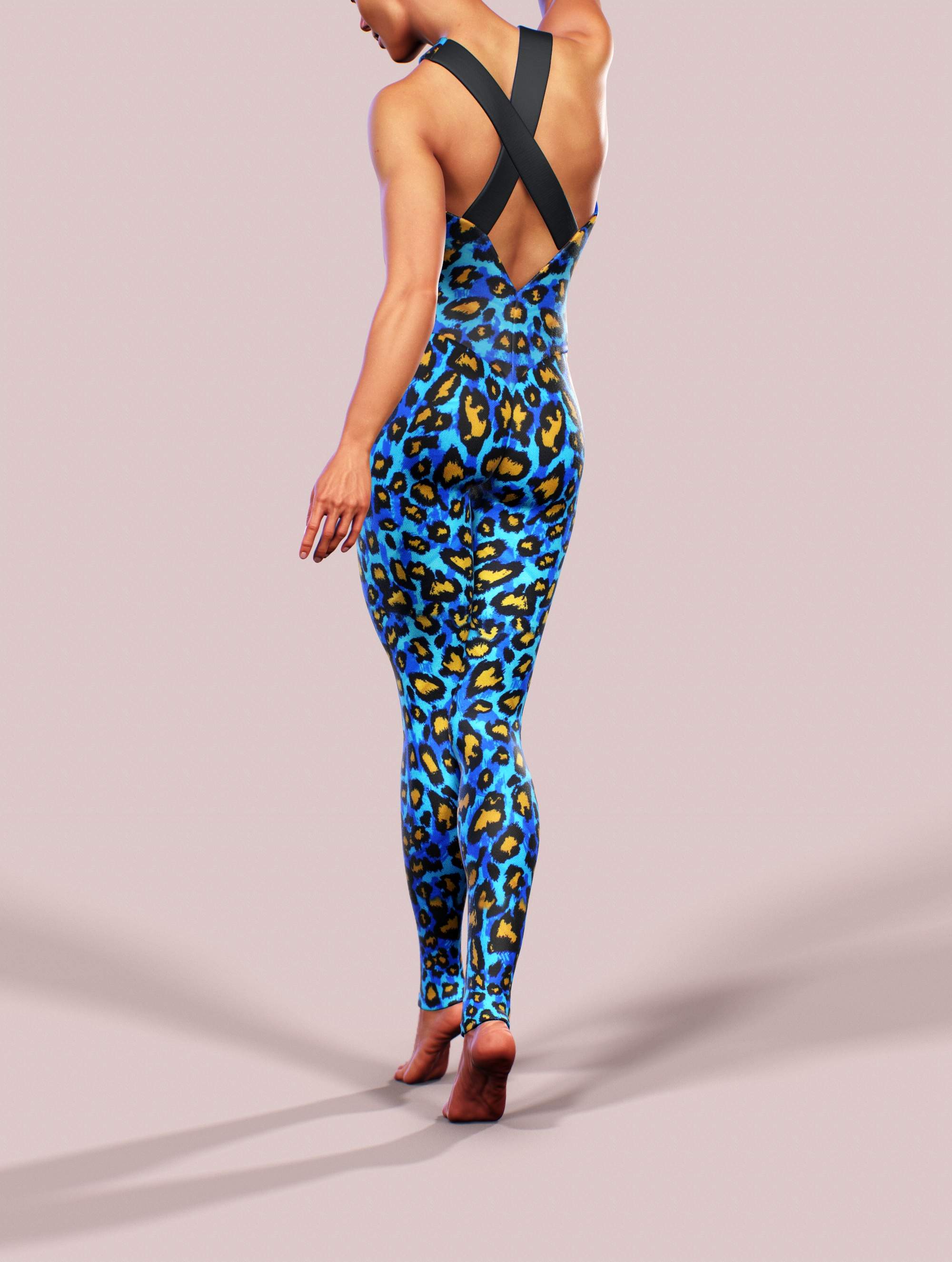 Funky Leopard Gym Bodysuit-unitard-bootysculpted