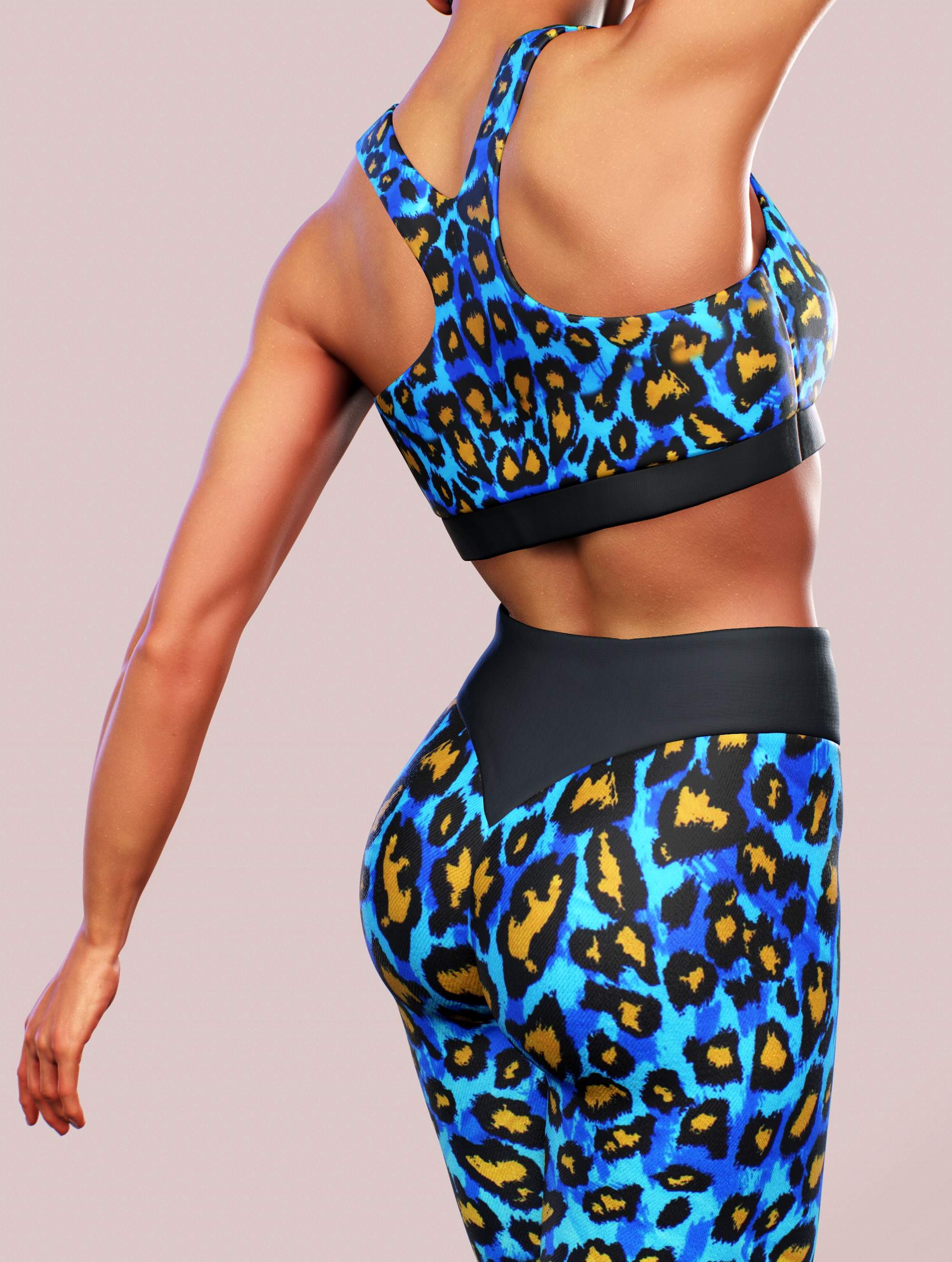 Funky Leopard Sports Bra-Sports bra-bootysculpted