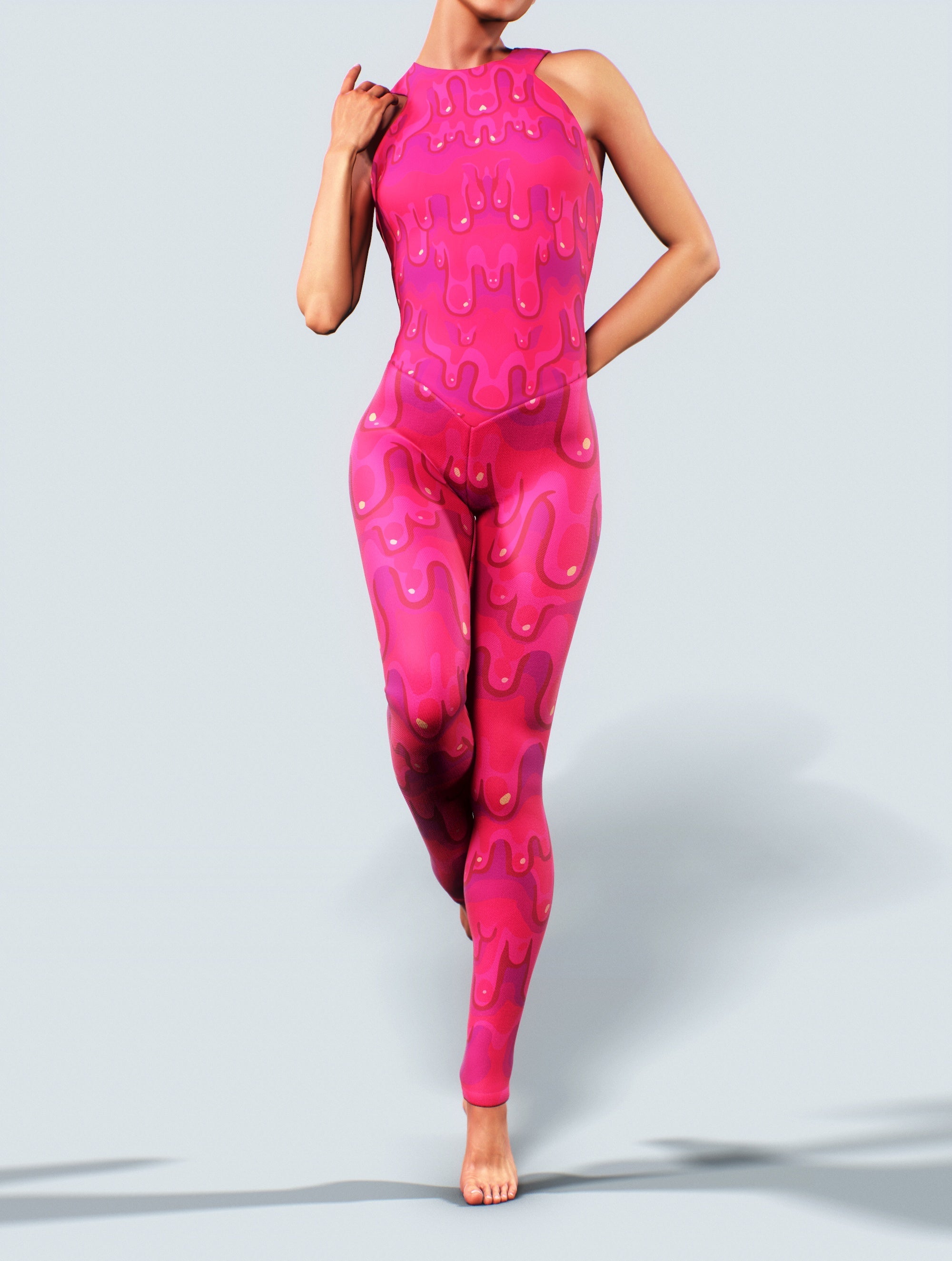 Fuschia Wet Catsuit-bootysculpted