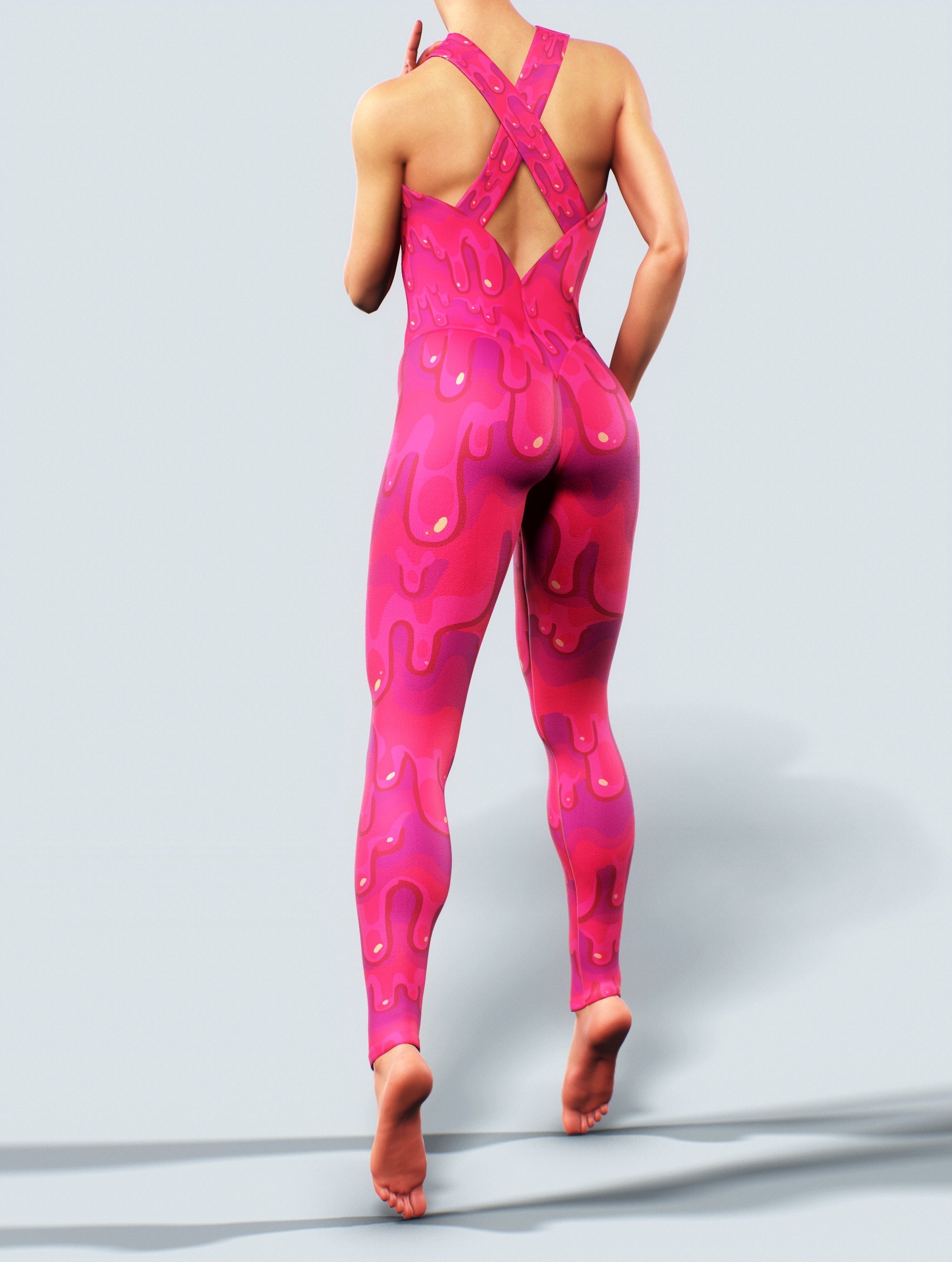 Fuschia Wet Catsuit-bootysculpted