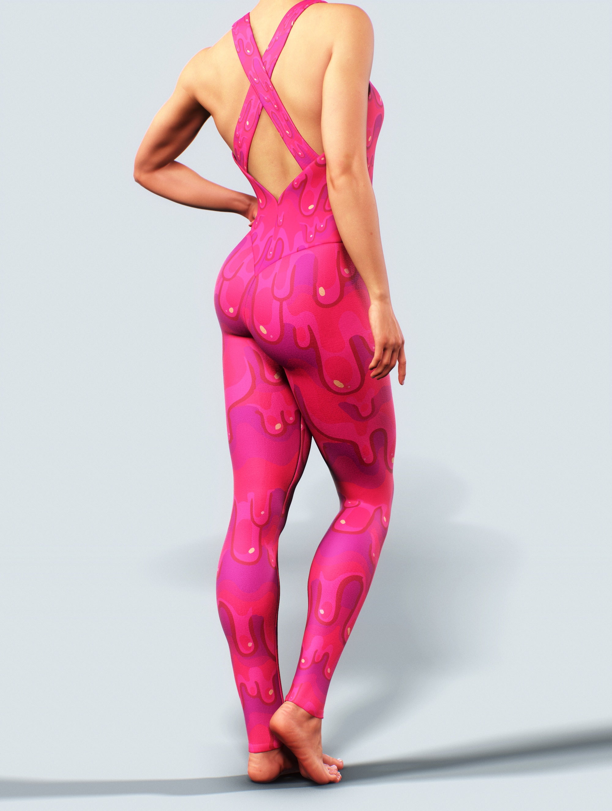 Fuschia Wet Catsuit-bootysculpted