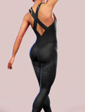 Golden Feathers Black Catsuit-unitard-bootysculpted