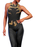 Golden Feathers Black Catsuit-unitard-bootysculpted