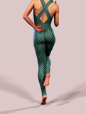 Green Xmas Plaid Bodysuit-unitard-bootysculpted