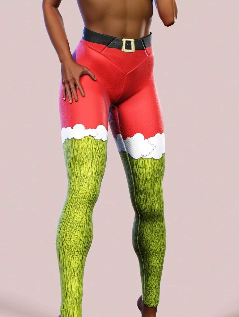Grumpy Christmas Leggings-High waisted leggings-bootysculpted