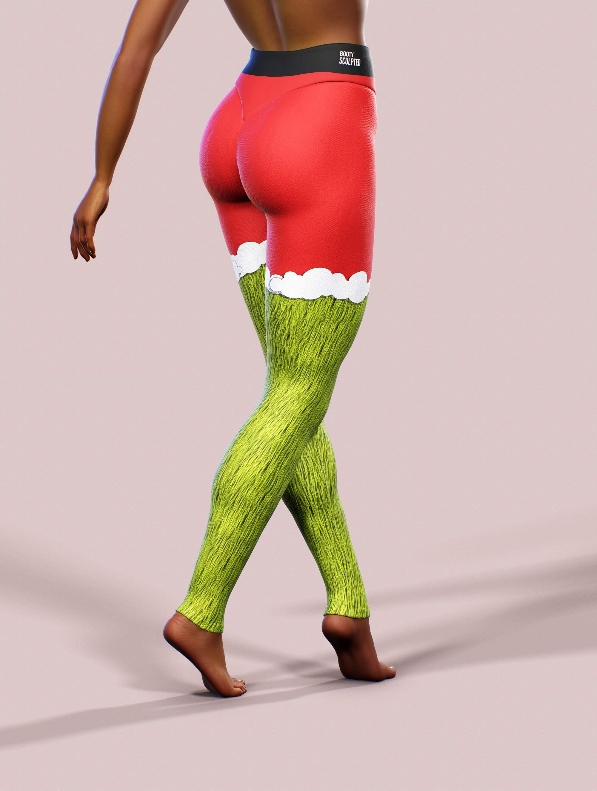 Grumpy Christmas Leggings-High waisted leggings-bootysculpted