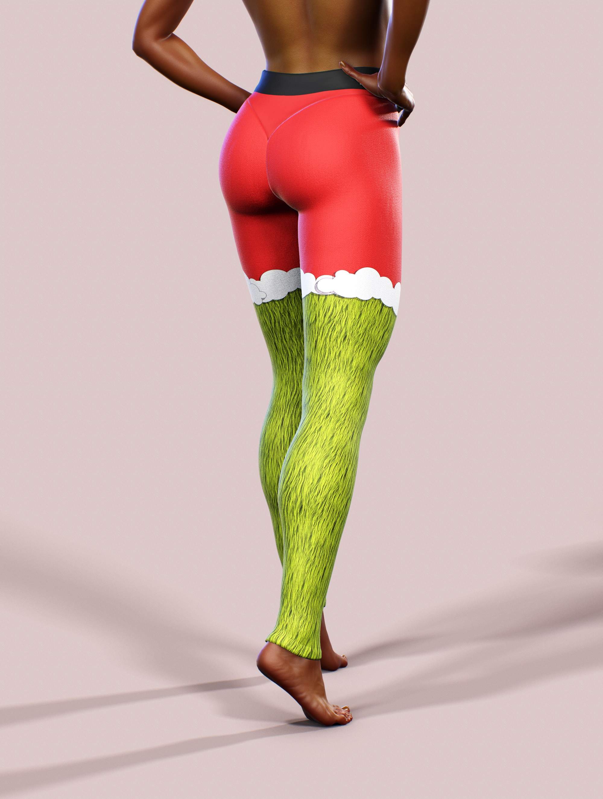 Grumpy Christmas Leggings-High waisted leggings-bootysculpted
