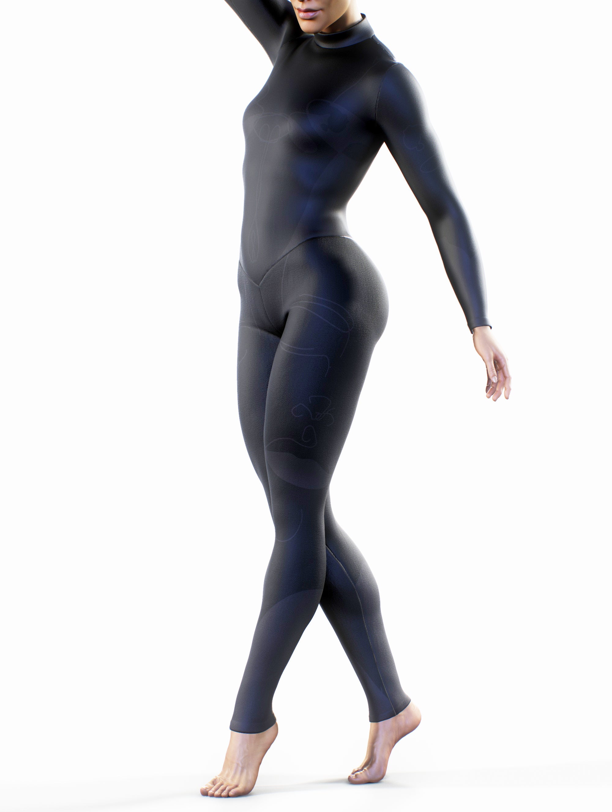 Hidden Message Catsuit-unitard-bootysculpted