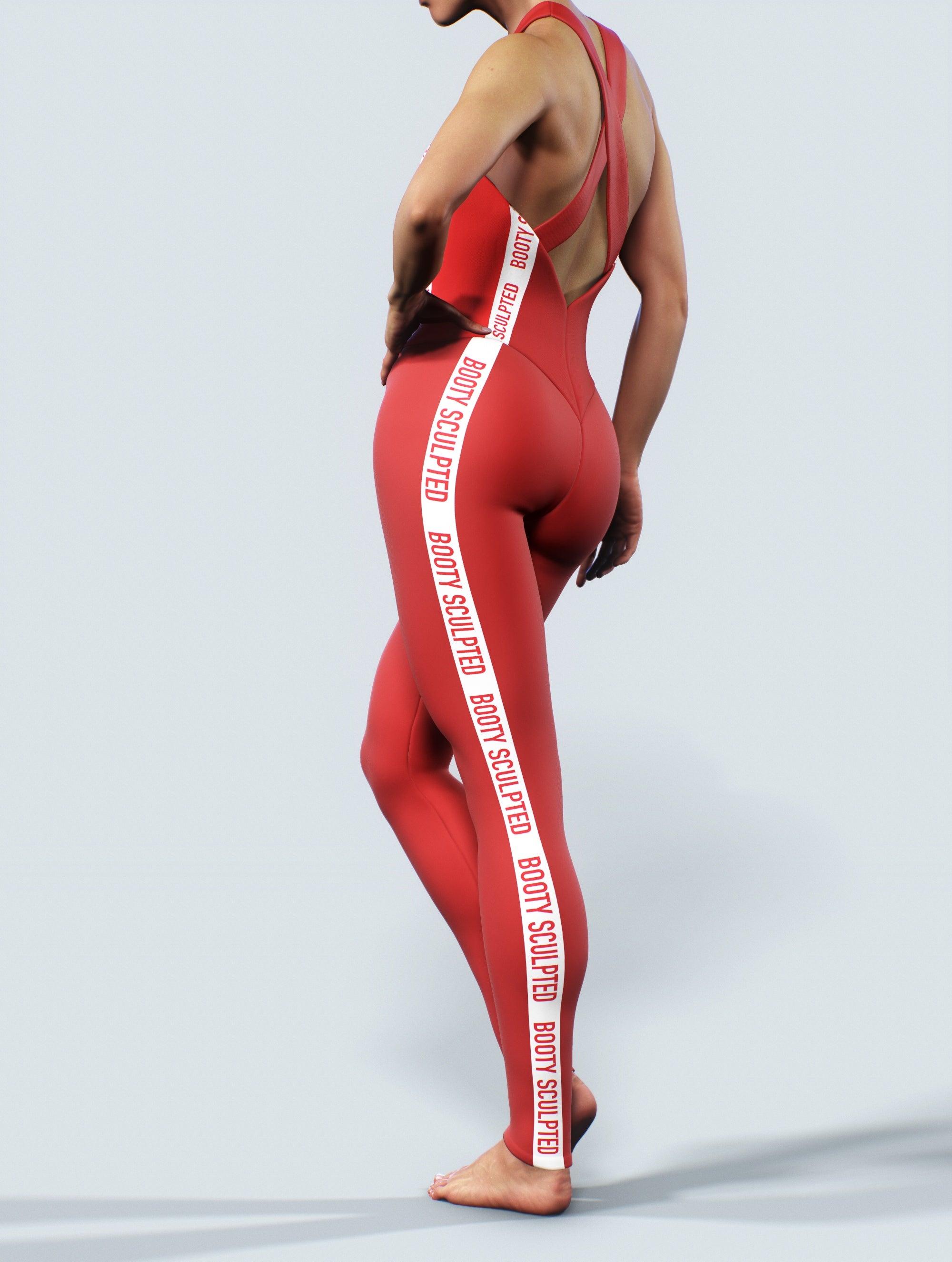 Holiday Red Zentai-unitard-bootysculpted