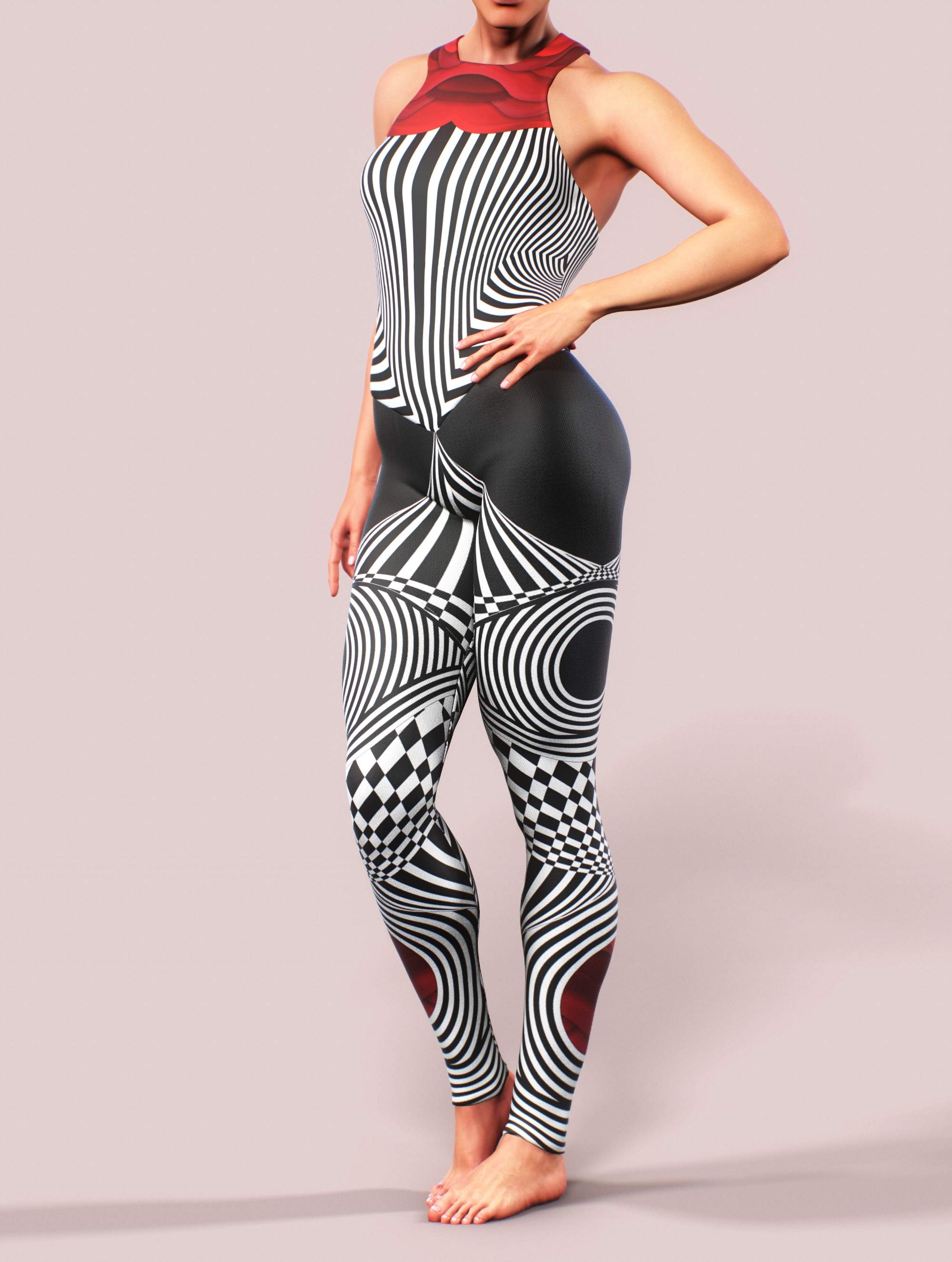 Hypno Workout Unitard-unitard-bootysculpted