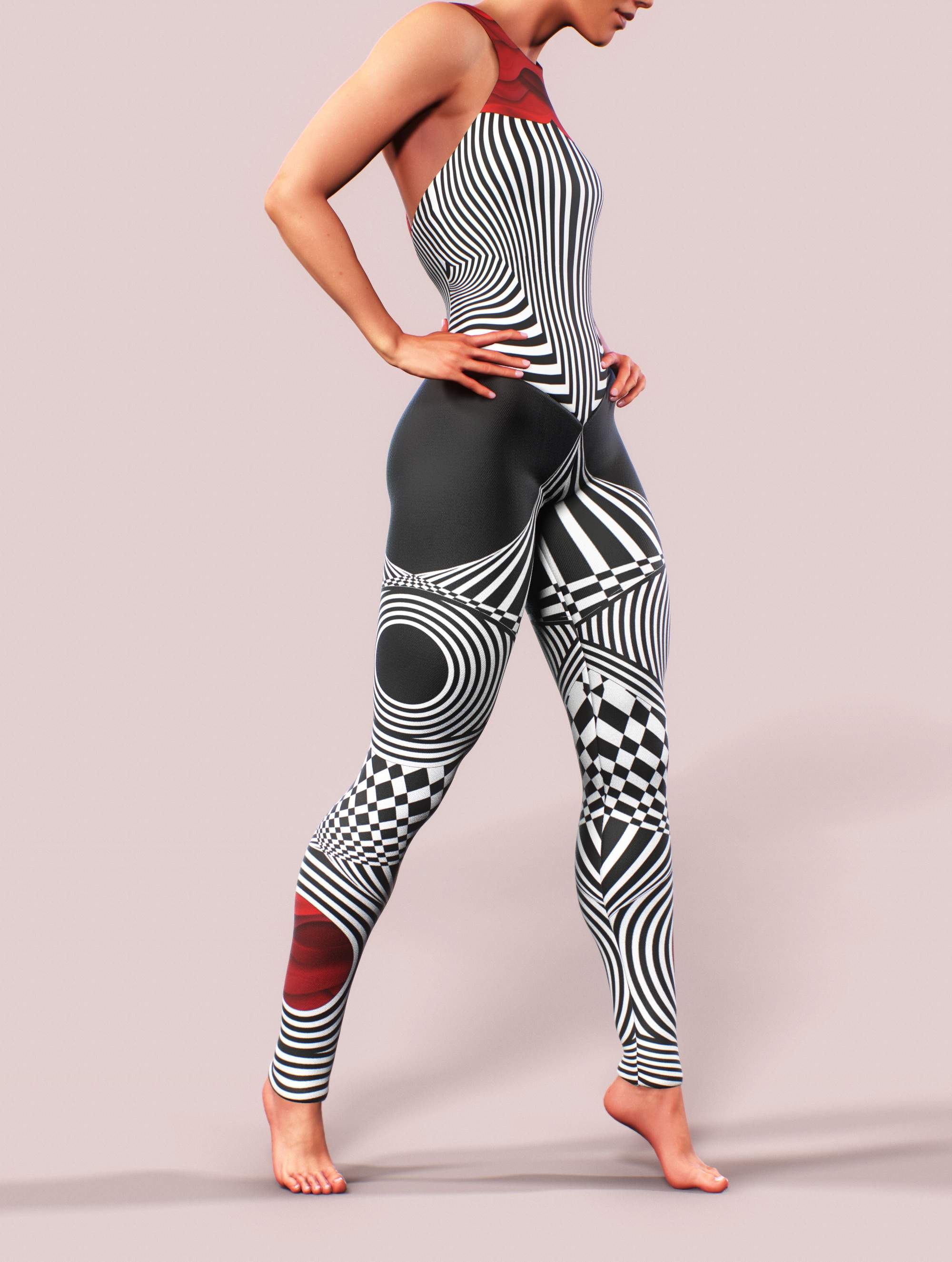 Hypno Workout Unitard-unitard-bootysculpted