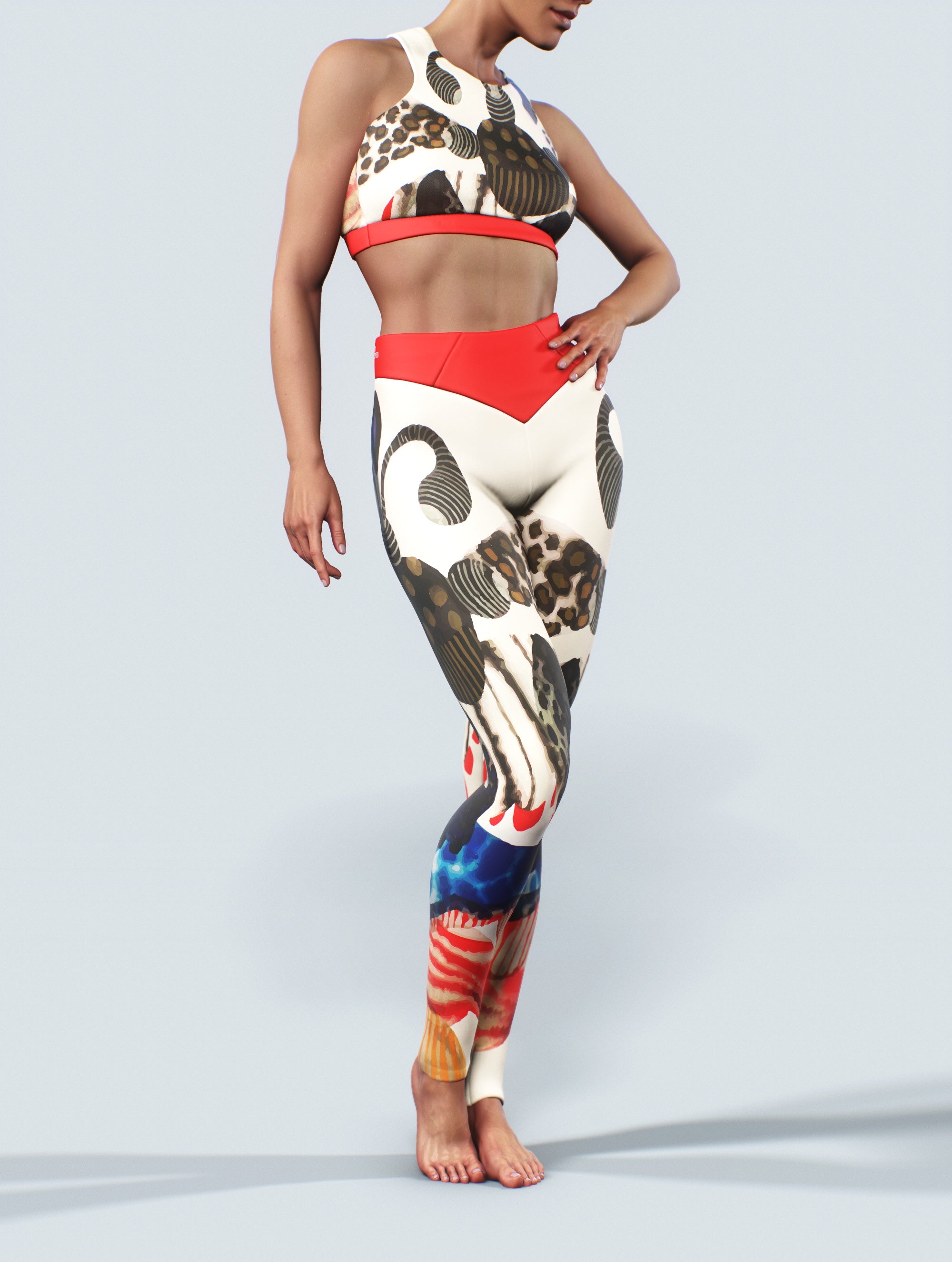 Jabali African Leggings-High waisted leggings-bootysculpted