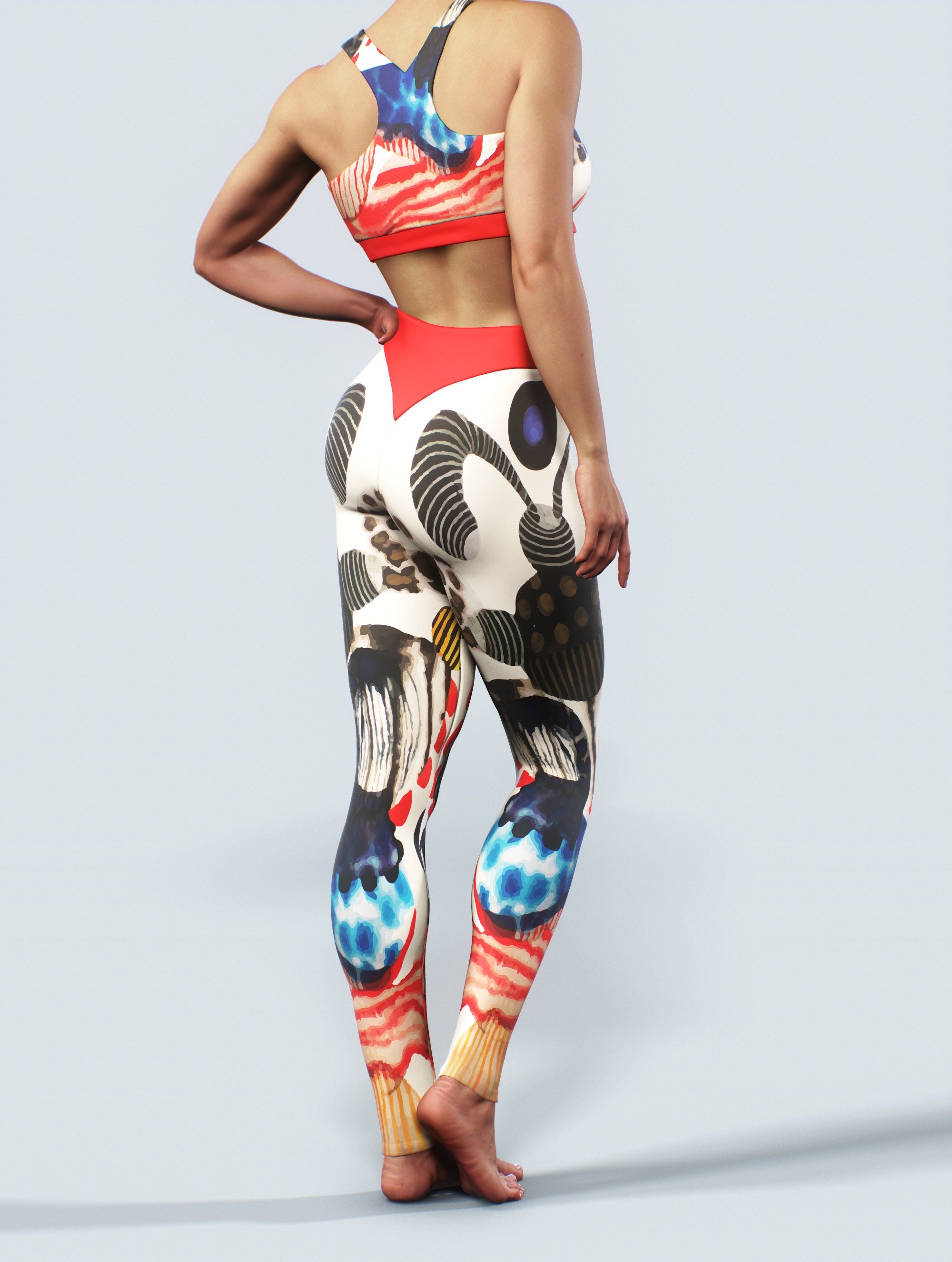 Jabali African Leggings-High waisted leggings-bootysculpted